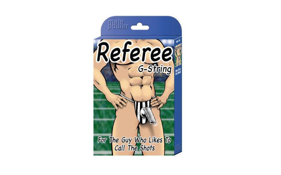 Referee Novelty G - String Black - Lingerie
