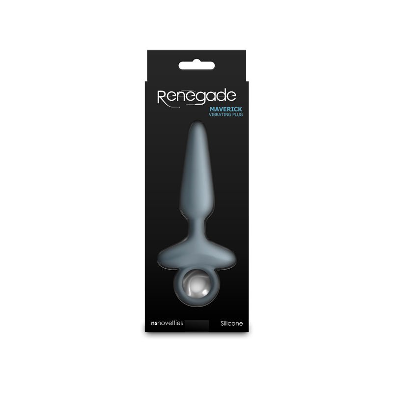 Renegade Maverick - Grey Vibrating Butt Plug - ANAL TOYS