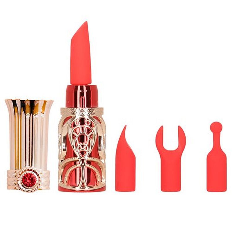 Ruby Kiss 4 In 1 Lipstick Vibrator - Adult Toys
