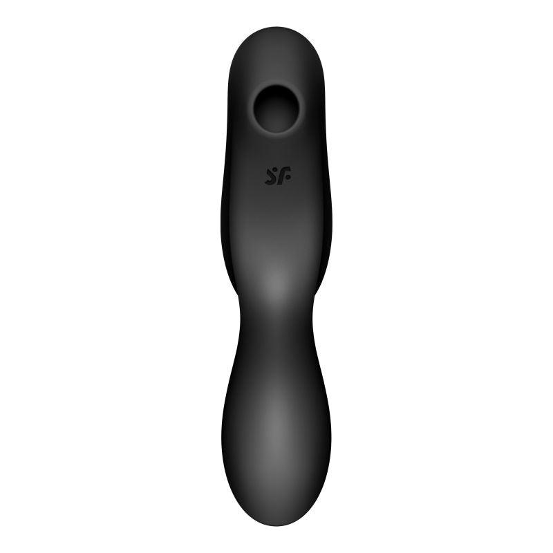 Satisfyer Curvy Trinity 2 Insertable Air Pulse Vibrator Black - Adult Toys
