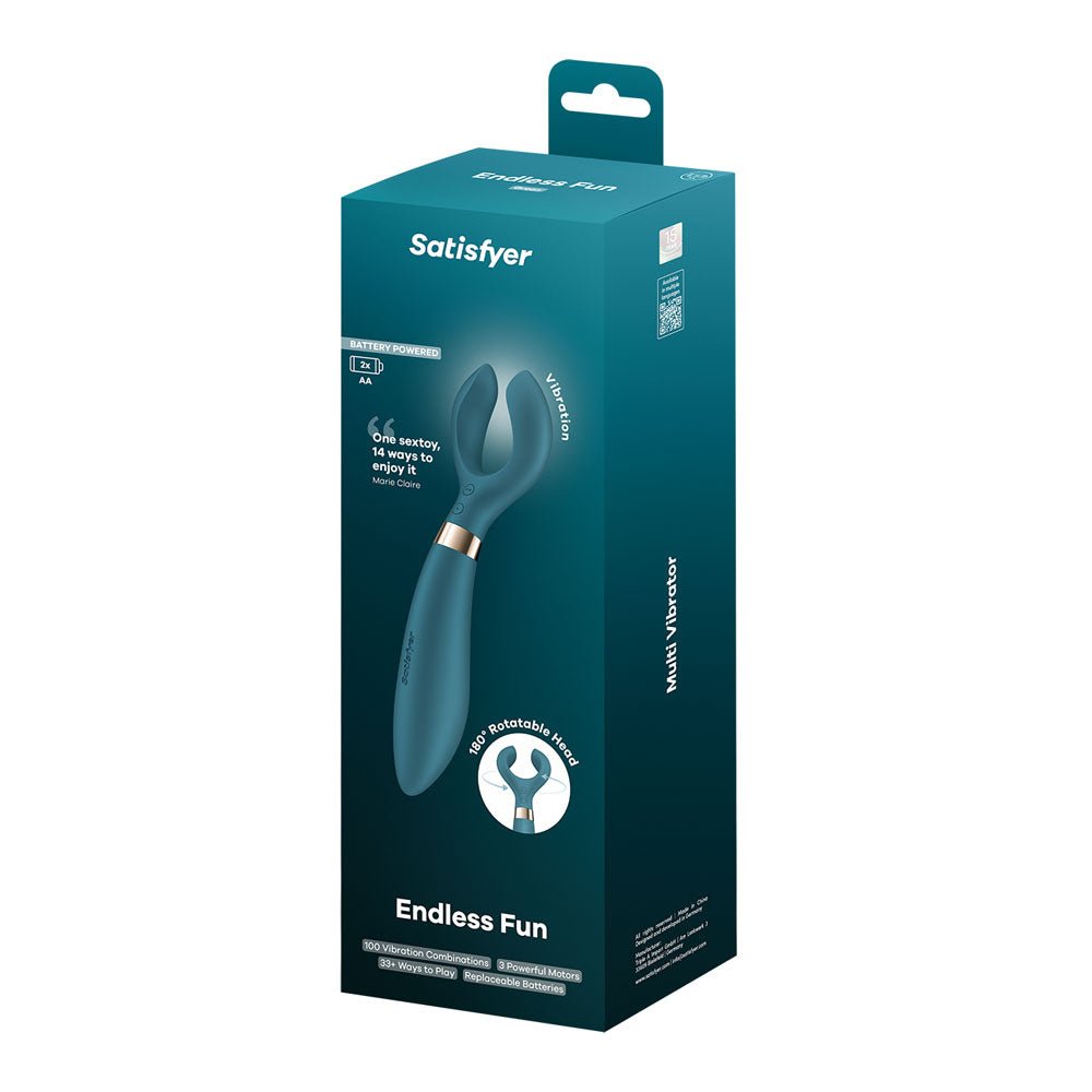 Satisfyer Endless Fun Battery Series Green Stimulator - STIMULATORS - PREMIUM