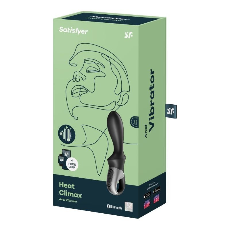 Satisfyer Heat Climax Connect App Warming Anal Vibrator - Adult Toys
