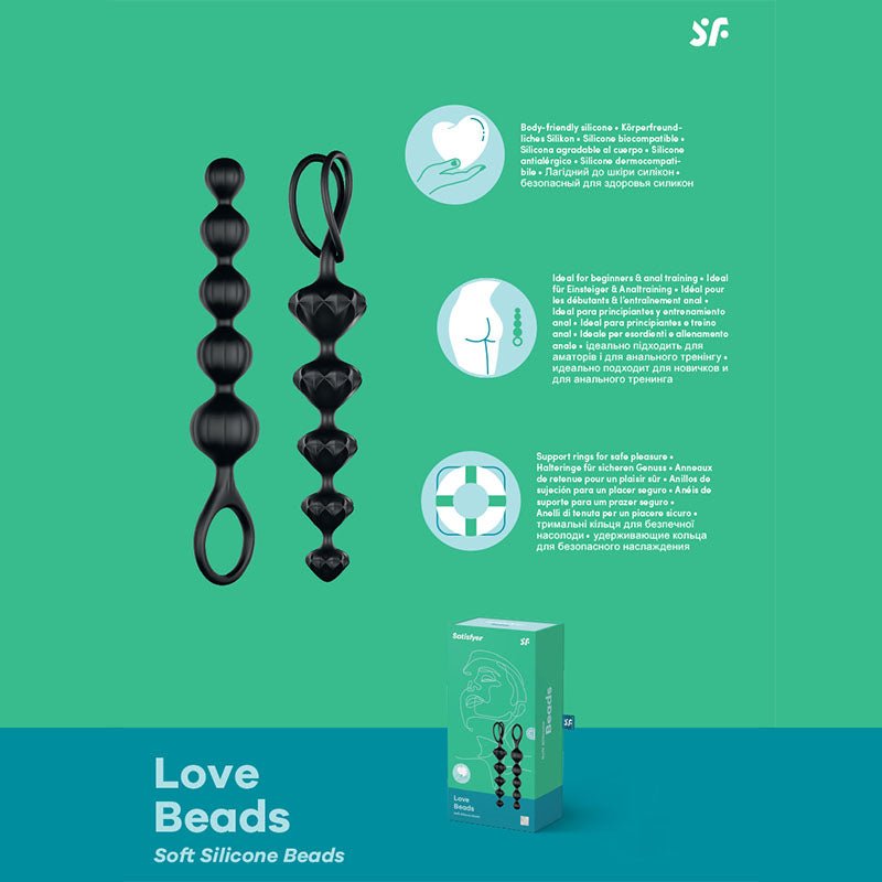 Satisfyer Love Beads - Anal Beads Set of 2 - ANAL TOYS - PREMIUM