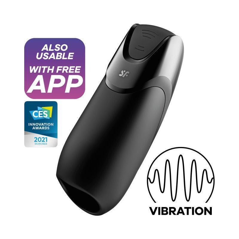 Satisfyer Men Vibration+ Black - Adult Toys