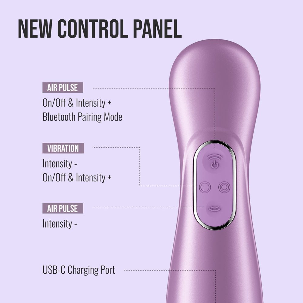 Satisfyer Pro 2 Gen 4 Amethyst Touch Free Clitoral Stimulator - AIR PULSATION-PREMIUM