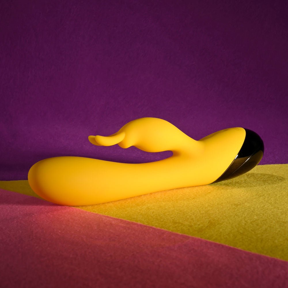 Selopa BUZZZ BUNNY - Yellow 19.7 cm USB Rechargeable Rabbit - VIBRATORS