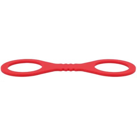 Sex And Mischief Amor Large Silicone Cuffs Red Restraints - BONDAGE - TOYS