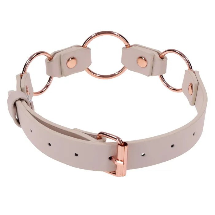 Sex And Mischief Peaches And Cream Ring Day Collar Bondage - BONDAGE - TOYS