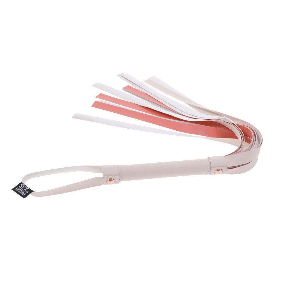 Sex & Mischief Peaches n CreaMe Stripe Flogger - BONDAGE - TOYS