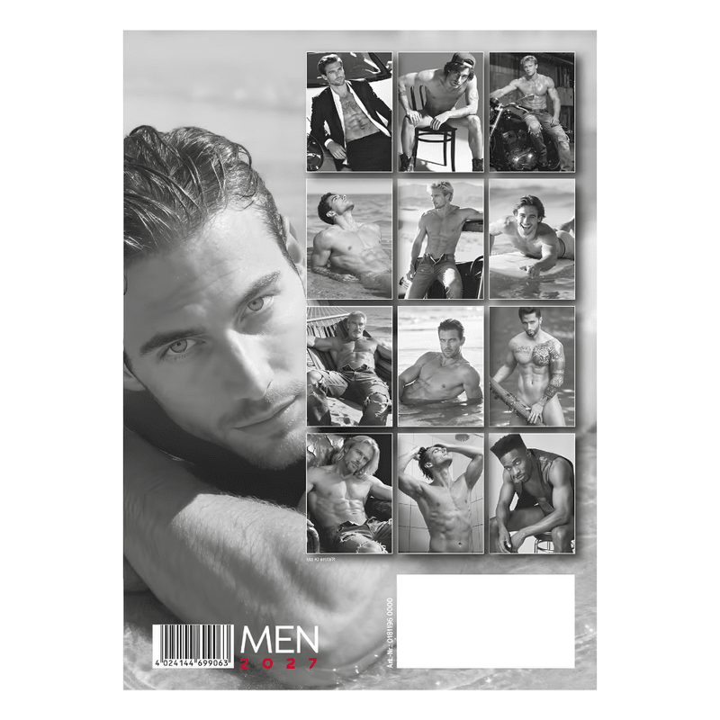 Sexy Men Wall Calendar 2027 - Adult Toys
