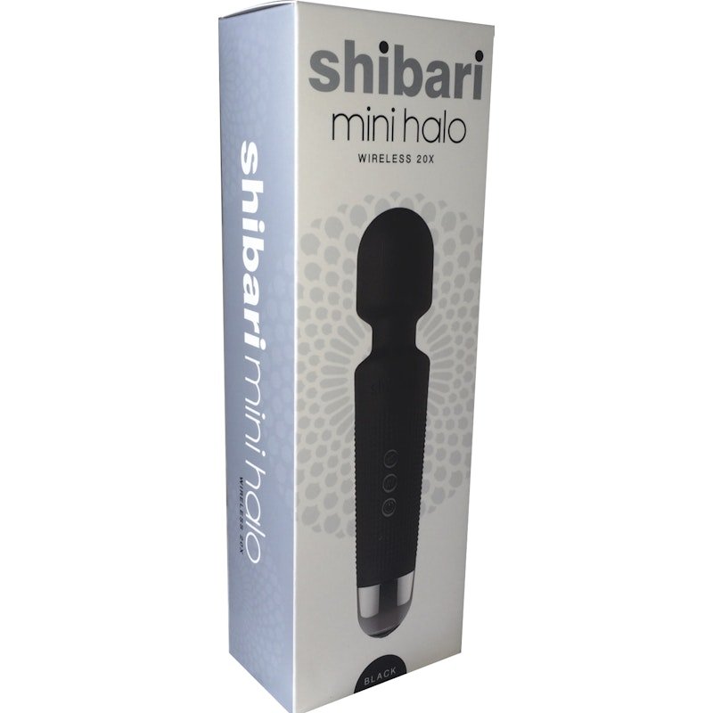 Shibari Mini Wand Halo 20X Black - Adult Toys