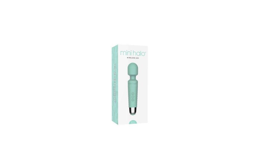 Shibari Mini Wand Halo 20X Minty Green - Adult Toys