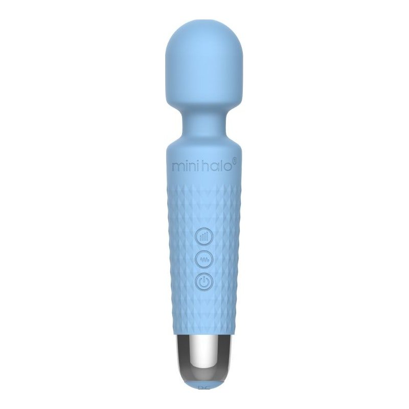 Shibari Mini Wand Halo 20X Powder Blue - Adult Toys