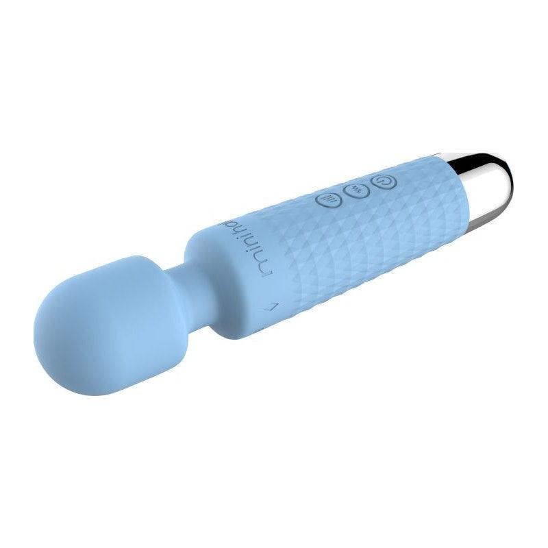 Shibari Mini Wand Halo 20X Powder Blue - Adult Toys