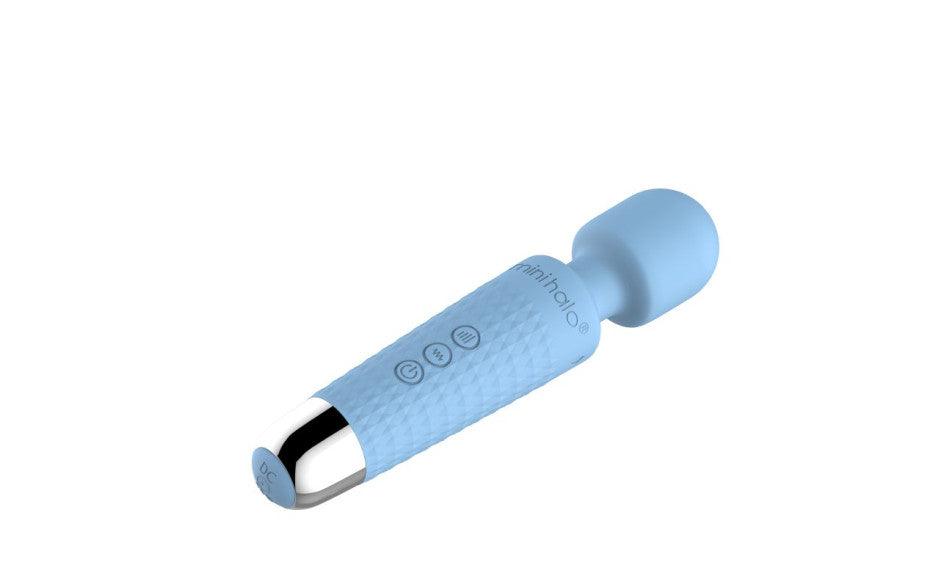 Shibari Mini Wand Halo 20X Powder Blue - Adult Toys