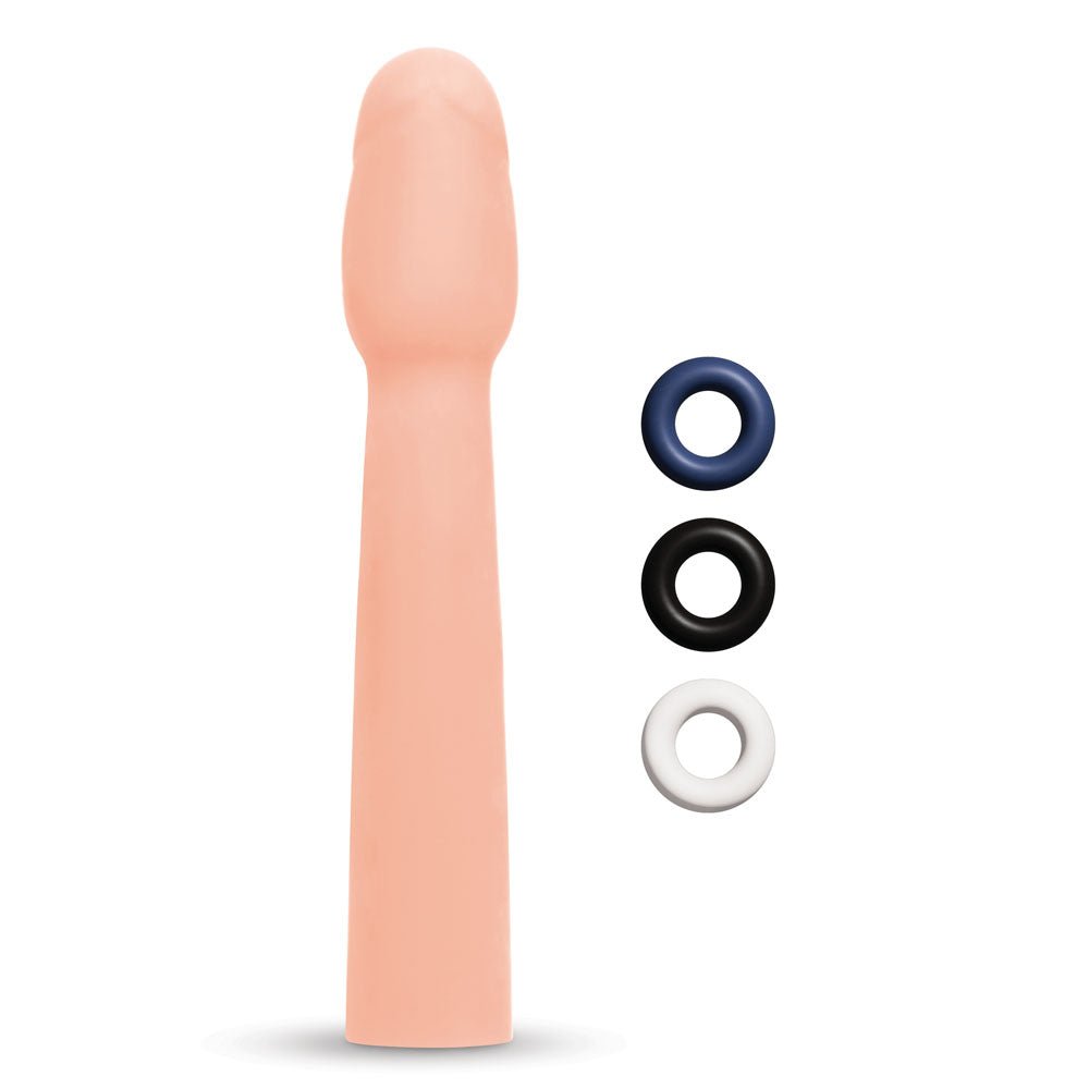 Size Up Realistic 2 Inch Penis Extender - Flesh 5 cm (2'') Penis Extension Sleeve - SLEEVES