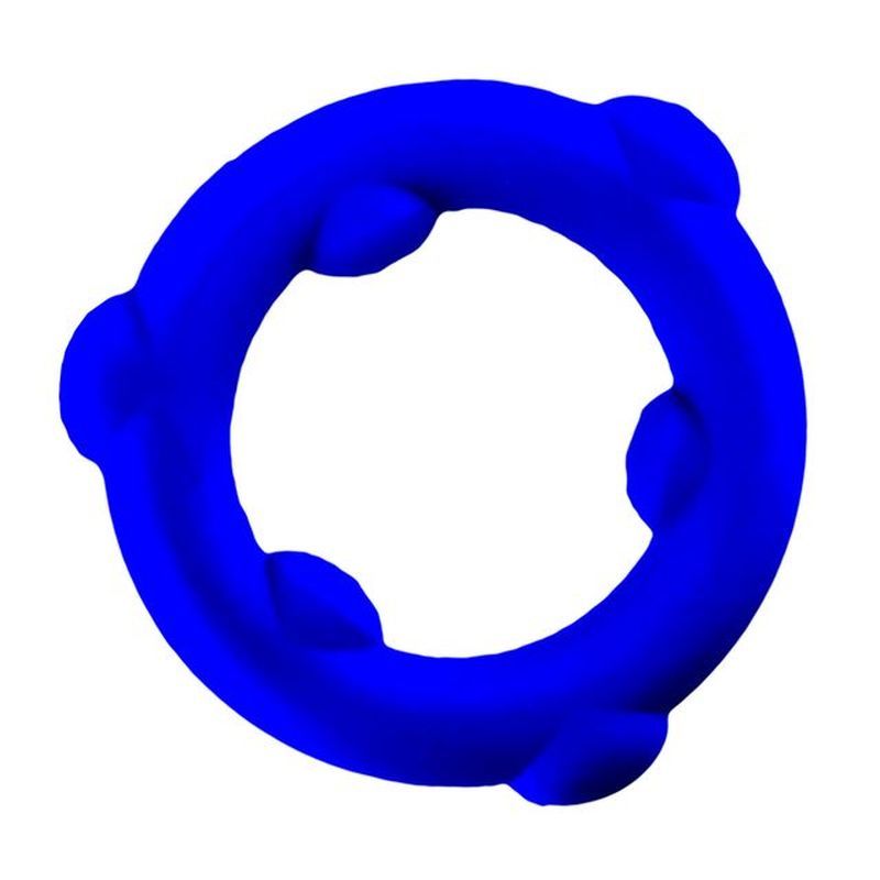 Spinner Silicone Cock Ring Blue - Adult Toys