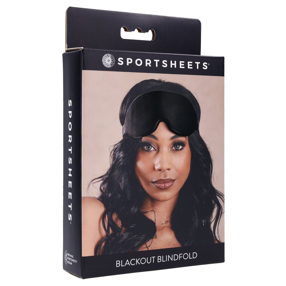 Sportsheets Blackout Blindfold – Memory Foam Eye Mask for Sensory Play - BONDAGE - TOYS
