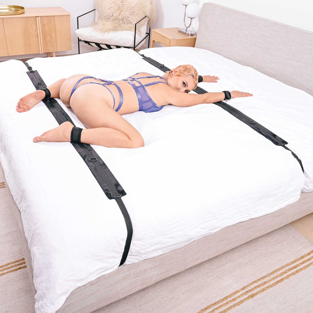 SPORTSHEETS No Matter Where Bondage Restraint System - Bed Restraints - BONDAGE - TOYS