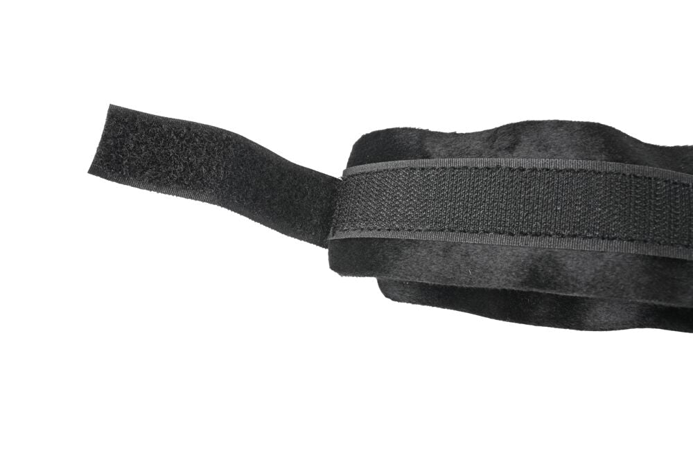 SPORTSHEETS Velvet Noir Adjustable Hog Tie & Cuff Set - BONDAGE - TOYS