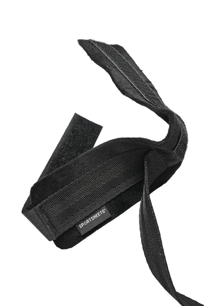 SPORTSHEETS Velvet Noir Adjustable Hog Tie & Cuff Set - BONDAGE - TOYS