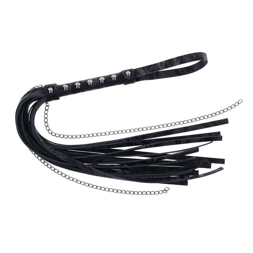 SPORTSHEETS Velvet Noir Chain Flogger - BONDAGE - TOYS