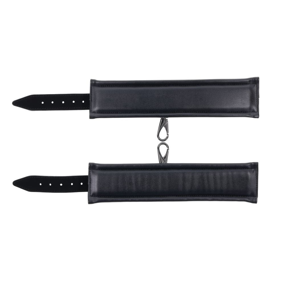 SPORTSHEETS Velvet Noir Handcuffs - Black - BONDAGE - TOYS