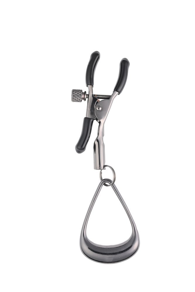 SPORTSHEETS Velvet Noir Tuggable Nipple Clamps - BONDAGE - TOYS