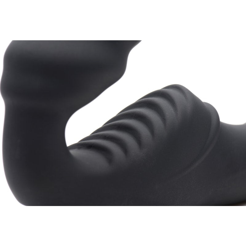Strap U Slim Rider - Vibrating Silicone Strapless Strap - On Dildo - Adult Toys