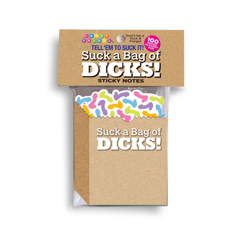 Suck A Bag Of Dicks! Sticky Notes - 100 Pack - NOVELTIES