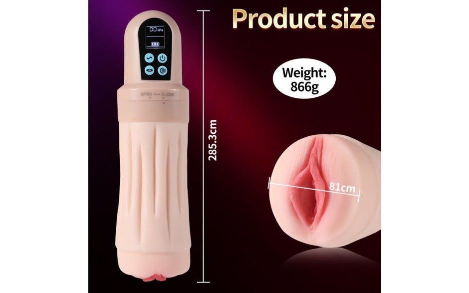 Suctroker Dual Density Vibrating Sucking Vaginal Masturbator V3 - Adult Toys