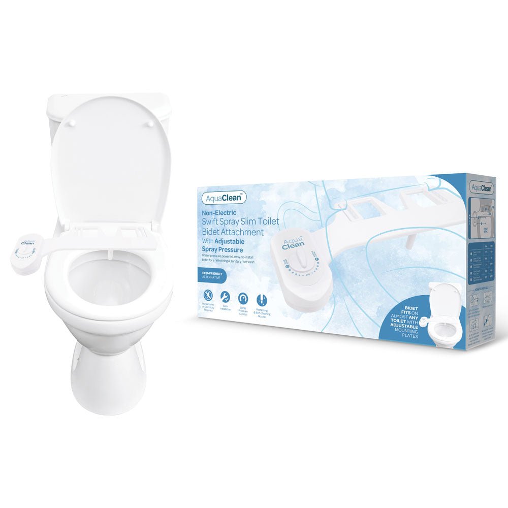 Swift Spray Slim Toilet Bidet Sprayer Kit For Easy Personal Hygiene - HEALTH CARE