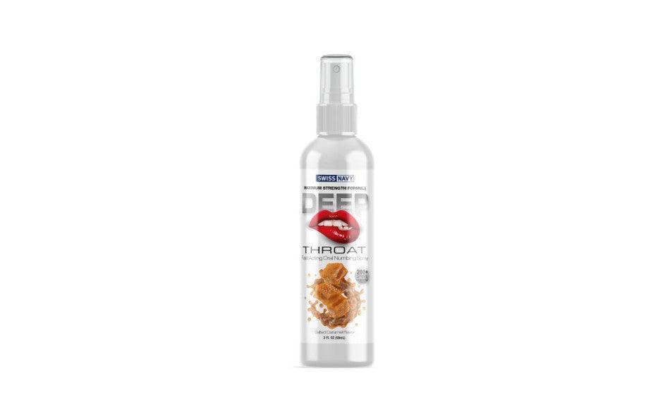 Swiss Navy Salted Caramel Deep Throat Spray 2oz/59ml - Lotions & Potions