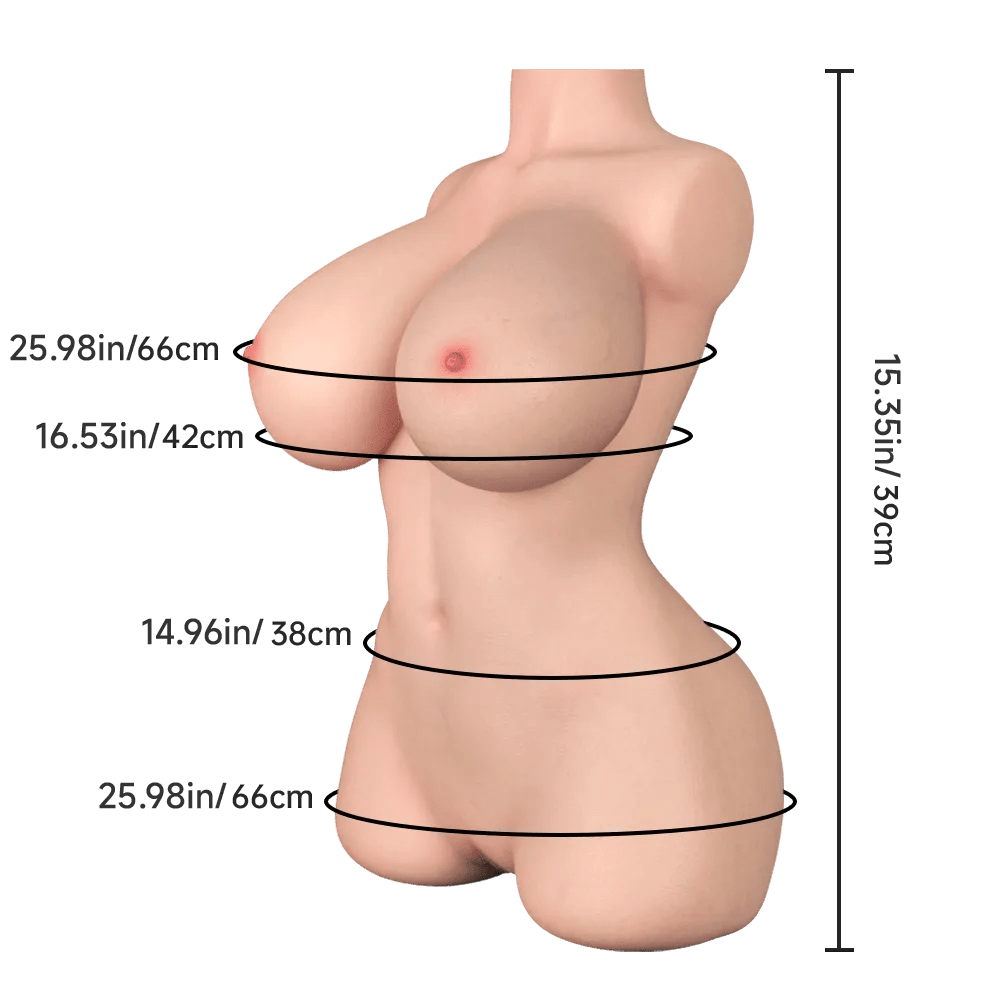 Veronica Big Boob Mini Silicone Sex Doll Torso - Sex Doll