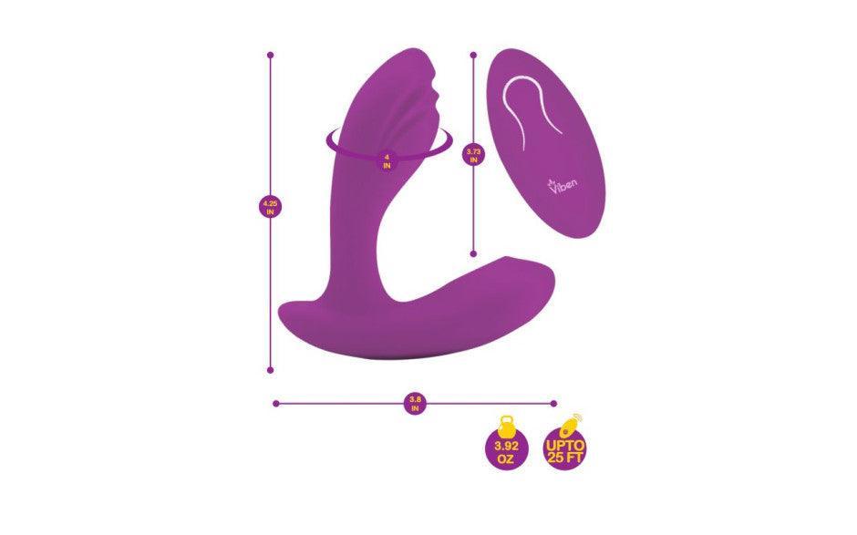 Viben Epiphany Rollerball Dual - Stim Massager w Remote - Adult Toys