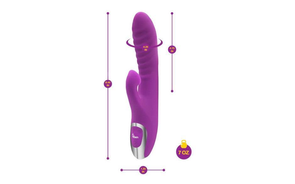 Viben Frenzy Suction Rabbit Vibe Berry - Adult Toys