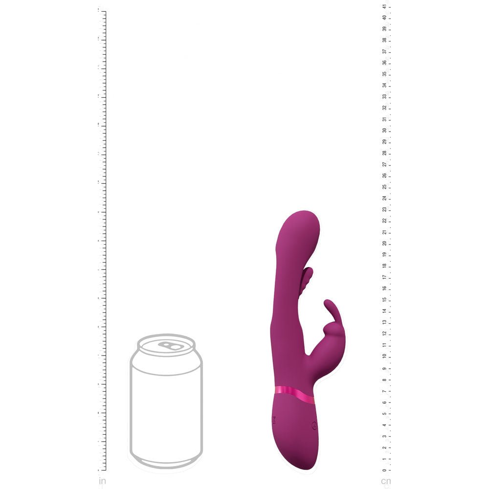 VIVE Mika - Pink - Rabbit Vibrator with Flapping Shaft - VIBRATORS