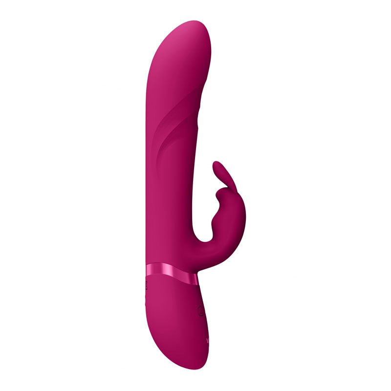 VIVE Nari - Pink 24.1 cm USB Rechargeable Rabbit Vibrator - VIBRATORS
