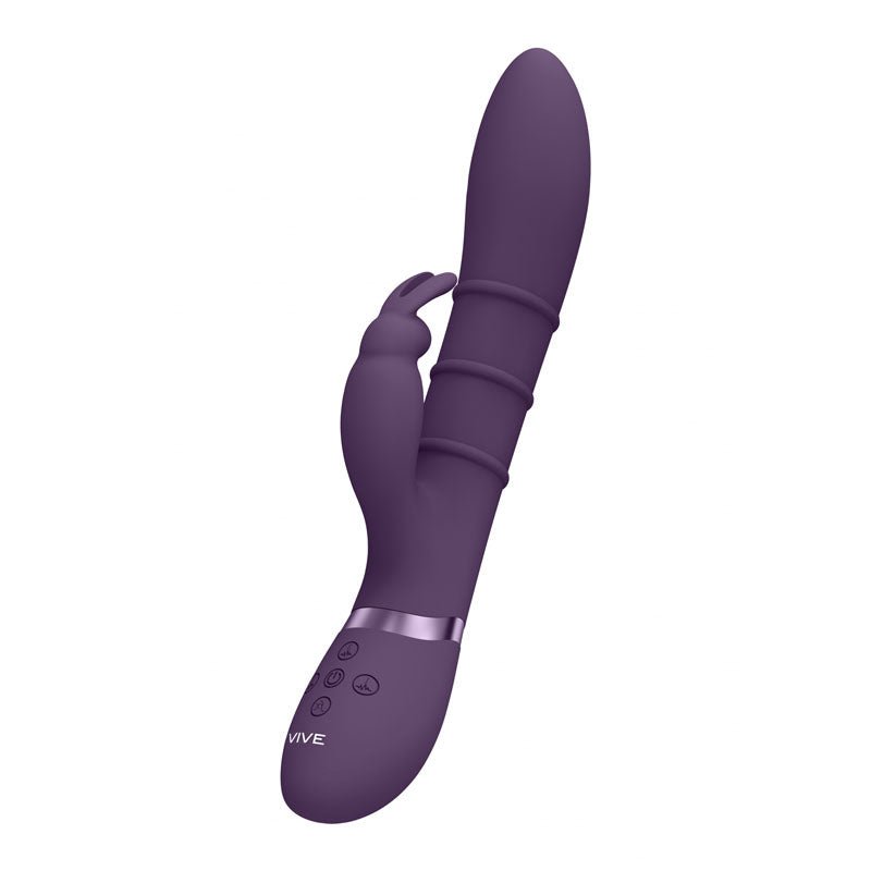 VIVE Sora - Purple 24.2 cm USB Rechargeable Rabbit Vibrator - VIBRATORS