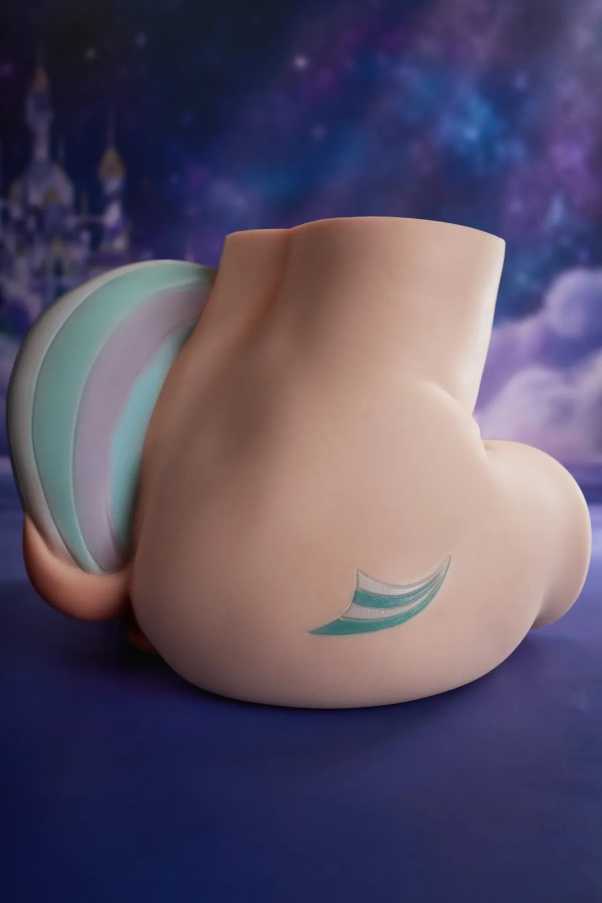 Large Fantasy Horse Tail Silicone Sex Toy Torso Dual Channel Design