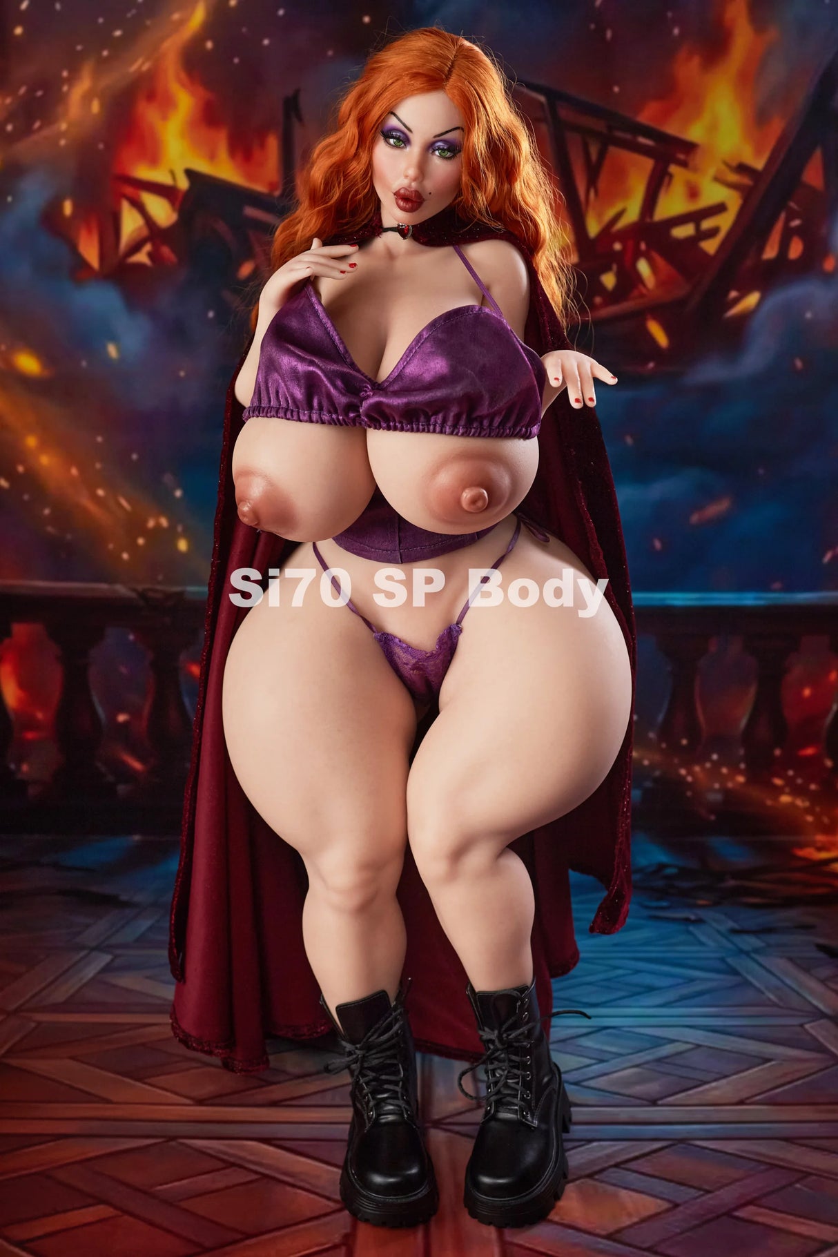 BBW Mini Silicone Sex Doll Vampire Queen Diana CLM AR Or SP Version