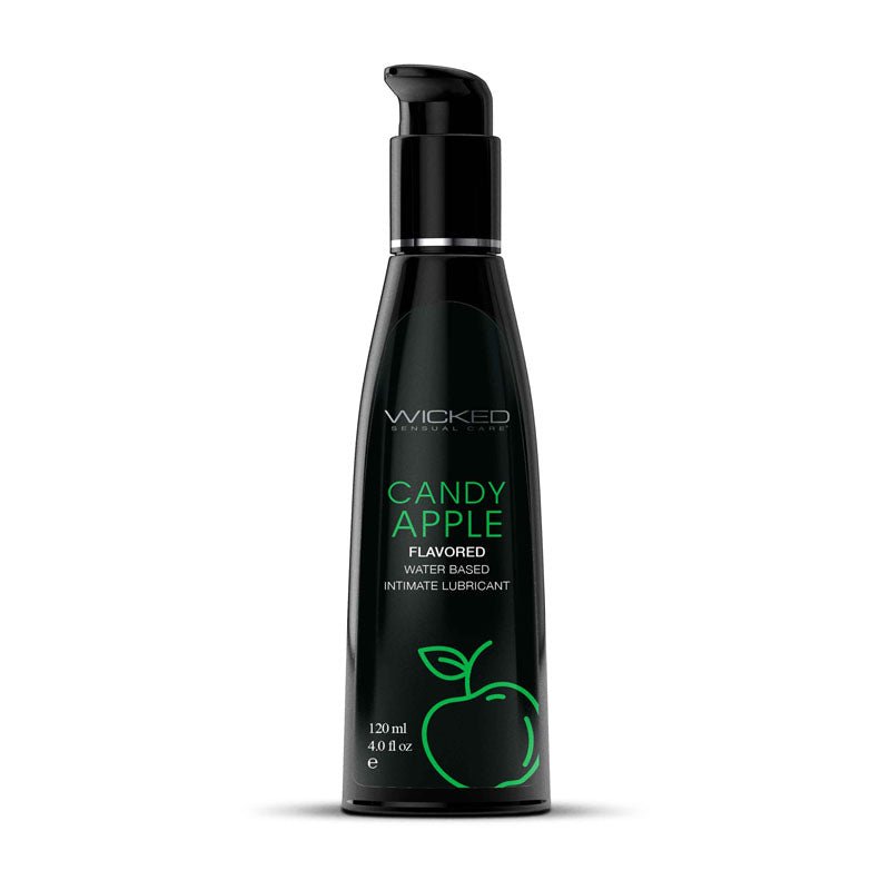 Wicked Aqua Candy Apple Flavoured Lubricant - 120 ml (4 oz) Bottle - LOTIONS & LUBES