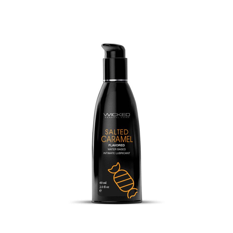 Wicked Aqua Salted Caramel Flavoured Lubricant - 60 ml (2 oz) Bottle - LOTIONS & LUBES