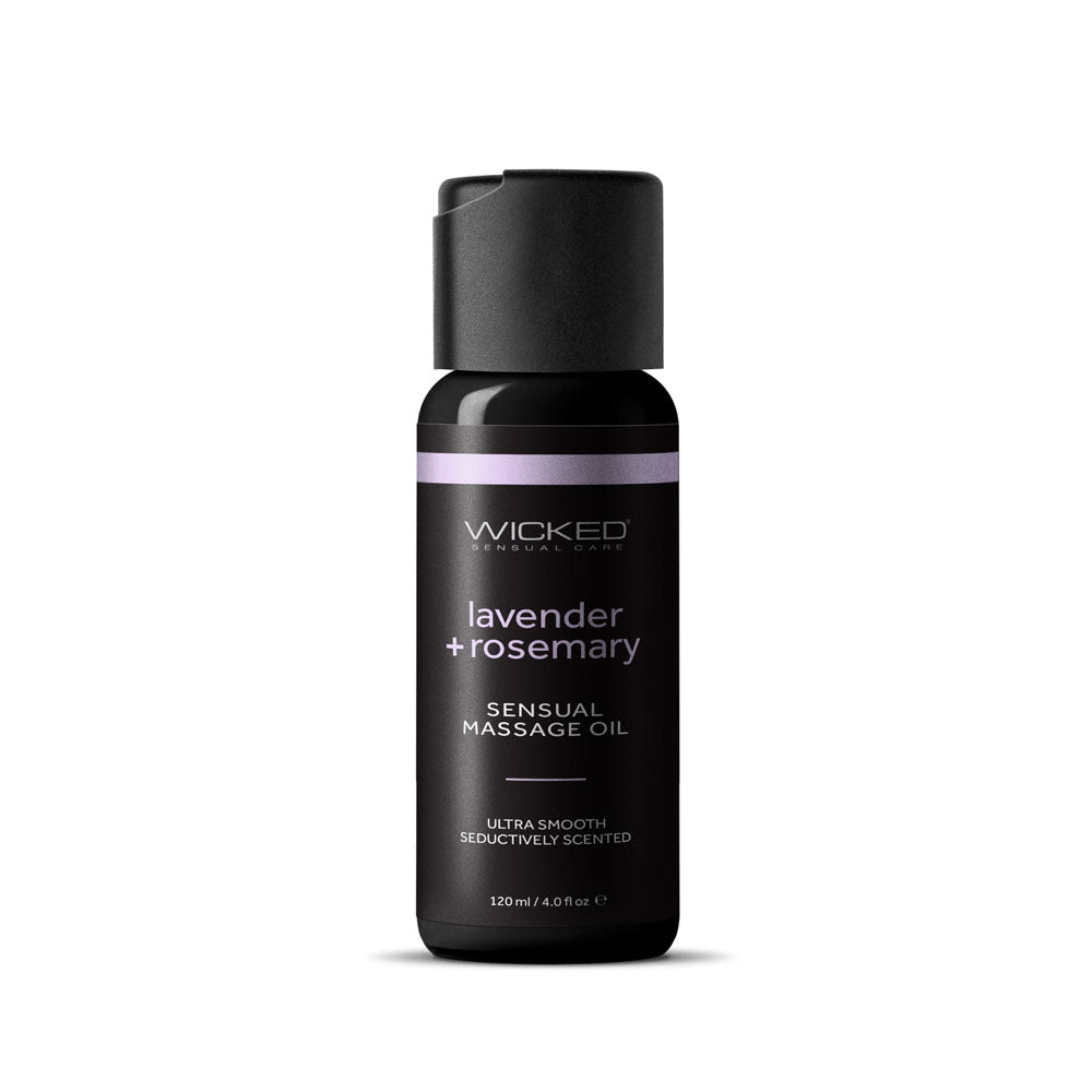 Wicked Sensual Massage Oil - Lavender + Rosemary - LOTIONS & LUBES