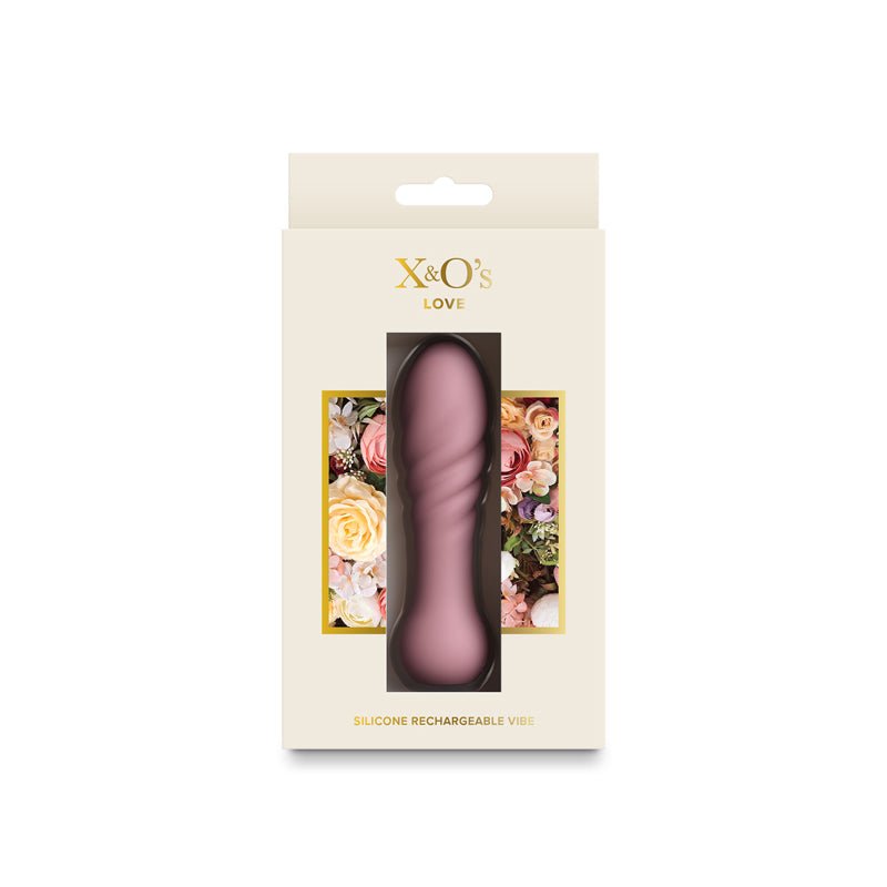 X And O Love Dusty Rose USB Rechargeable Bullet - BULLETS & EGGS