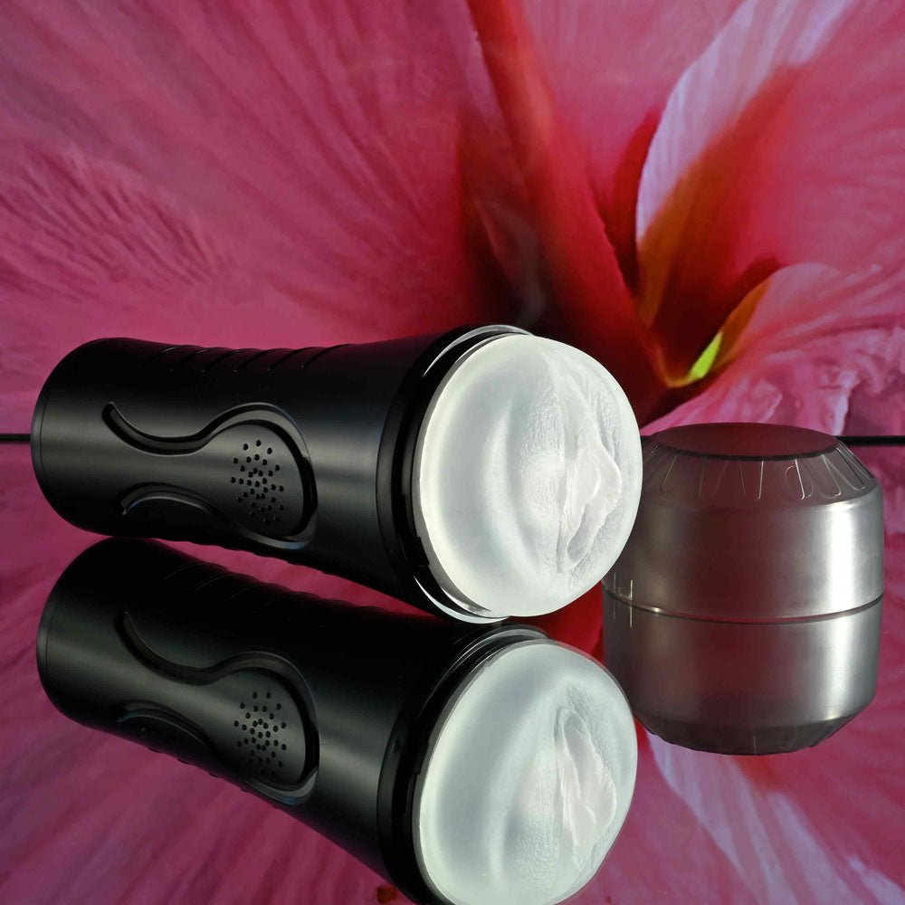 Zero Tolerance HOLD TIGHT - Clear USB Rechargeable Vibrating Vagina Stroker - MASTURBATORS