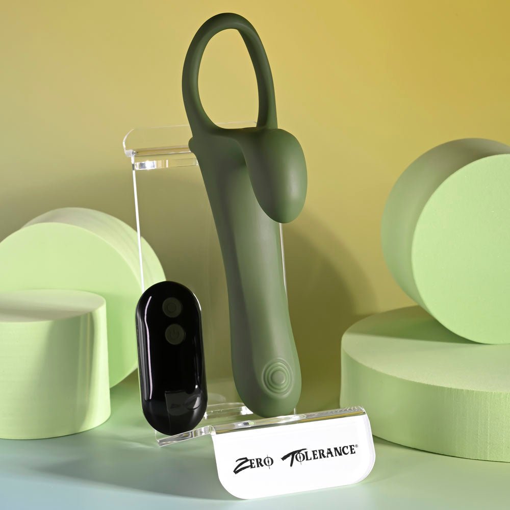 Zero Tolerance STRAP, TAP & GO - Vibrating & Tapping Sleeve & Wireless Remote - SLEEVES
