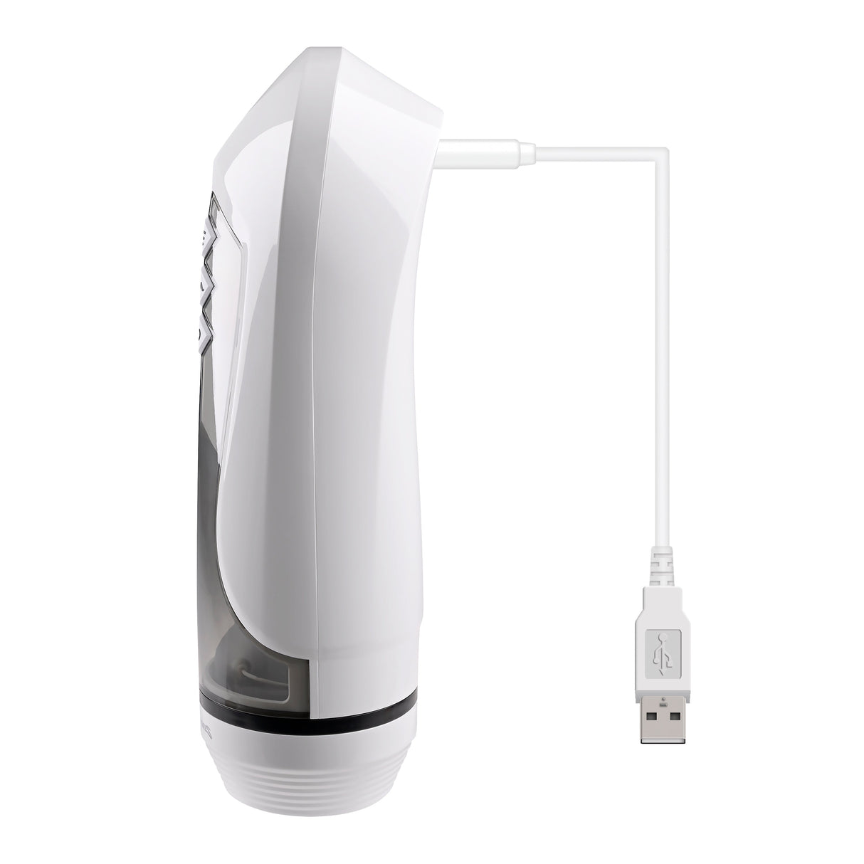 Zero Tolerance STROKING BUDDY - White USB Rechargeable Vibrating & Thrusting Stroker - MASTURBATORS