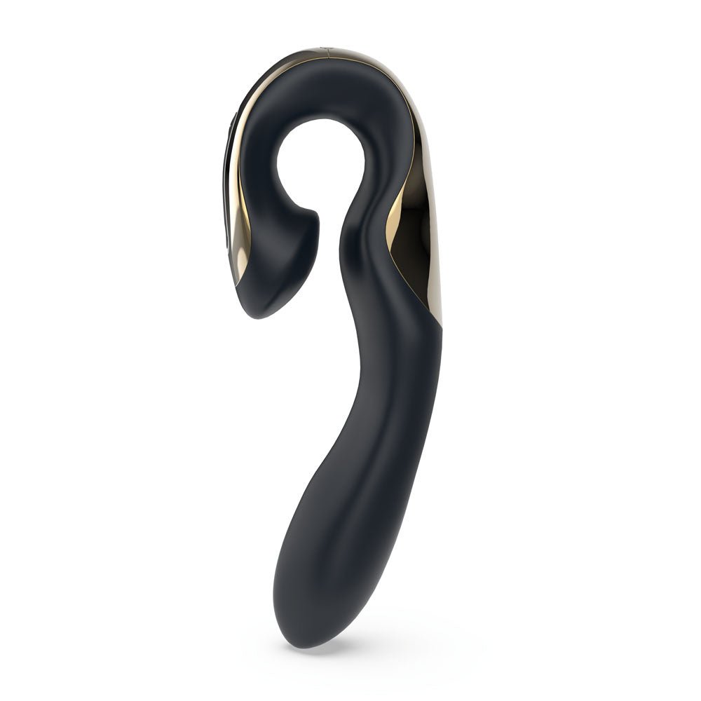 Zini Roae Special Edition - Black/Gold - Black/Gold 19.5 cm USB Rechargeable Vibrator - VIBRATORS