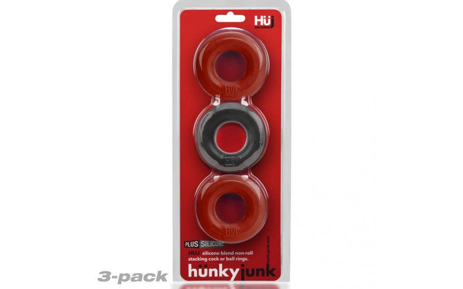 3 Pc Cockings by HunkyJunk Red/Tar Ice - Adult Toys